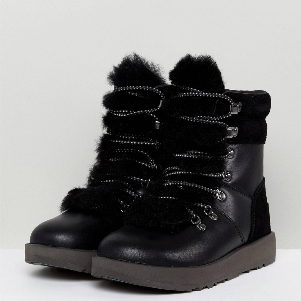 UGG Viki Waterproof Lace Up Hiker Boots